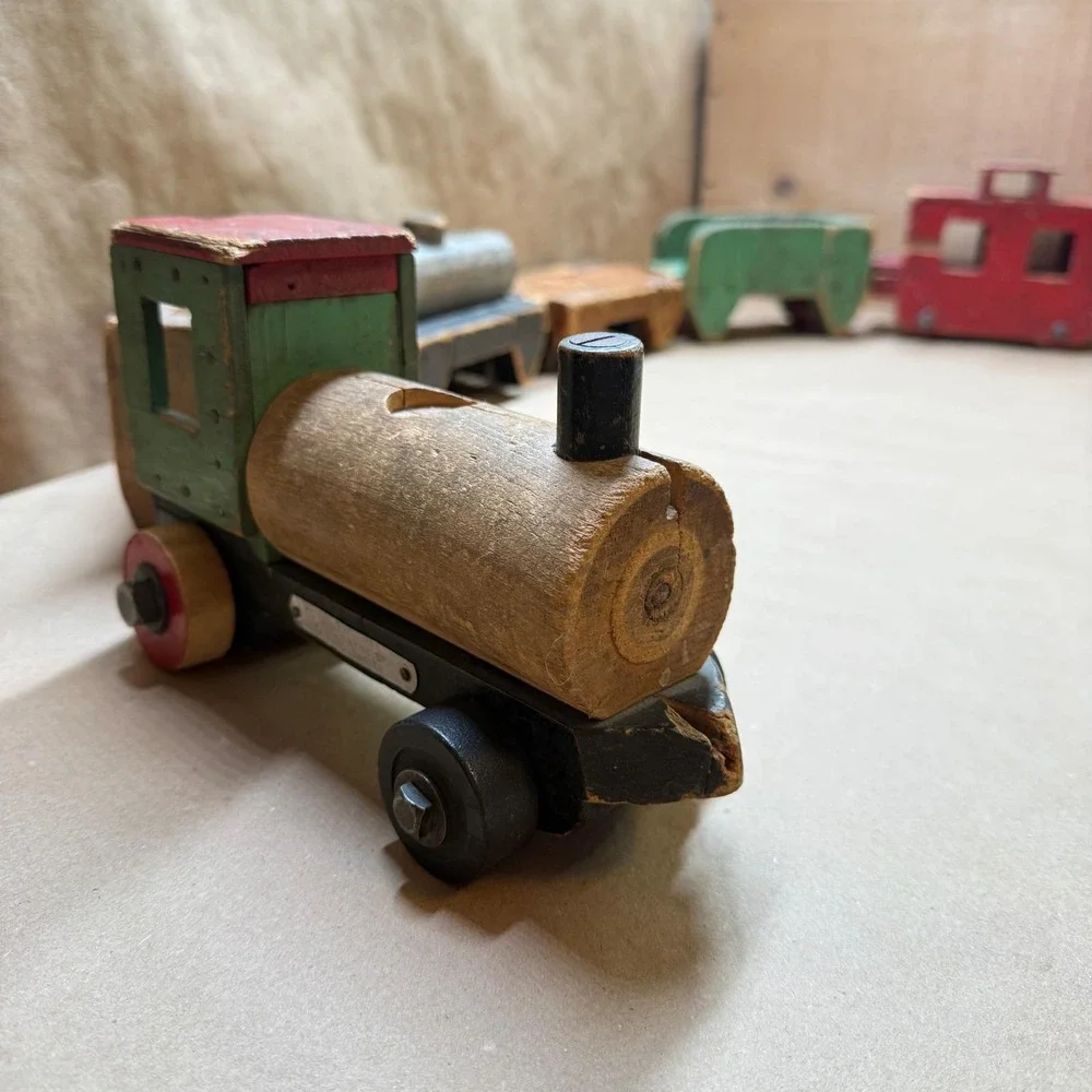 Handmade vintage wooden